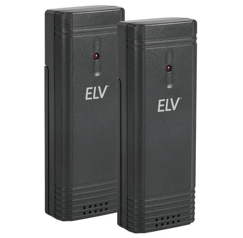 ELV 2er-Spar-Set Zusatz-Thermo-/Hygrosensor für Funk-Wetterstation WS50