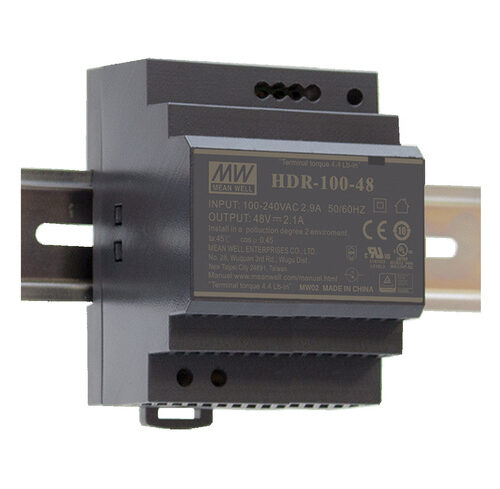 Mean Well Hutschienennetzteil HDR-100-24 24 V, 3,83 A, 92 W, für Smart Home und Haussteuerung
