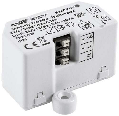 Homematic IP Smart Home Dimmaktor Unterputz – Phasenabschnitt, HmIP-FDT