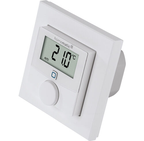 Homematic IP Smart Home Wandthermostat mit Schaltausgang – für Markenschalter, 24 V, HmIP-BWTH24