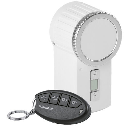 Homematic Funk-Türschlossantrieb KeyMatic, weiß inkl. Funk-Handsender HM-Sec-Key