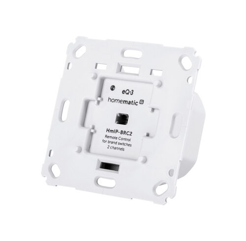 Homematic IP Smart Home Wandtaster für Markenschalter – 2-fach, HmIP-BRC2