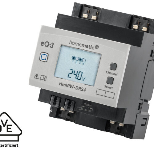 Homematic IP Wired Smart Home Schaltaktor – 4-fach, HmIPW-DRS4