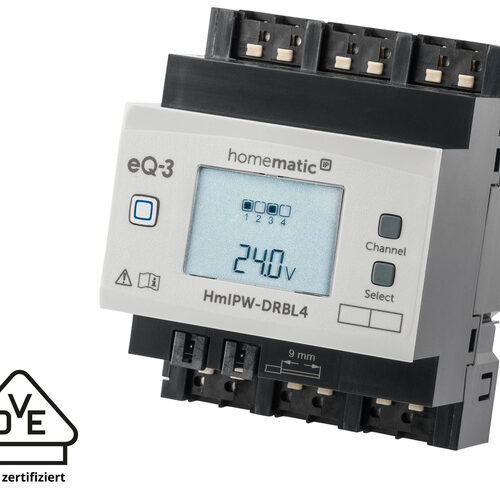 Homematic IP Wired Smart Home Jalousieaktor – 4-fach, HmIPW-DRBL4