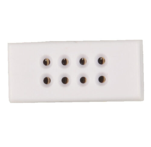 ELV Mini-Steckplatine/Breadboard mit Lötanschluss, 2 x 4 Kontakte (Buchsen)