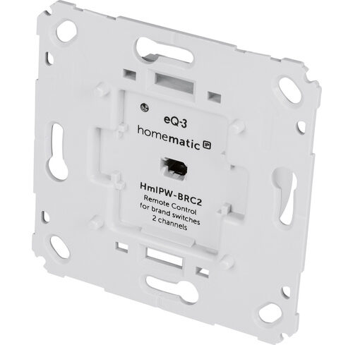 Homematic IP Wired Smart Home Wandtaster für Markenschalter – 2-fach, HmIPW-BRC2
