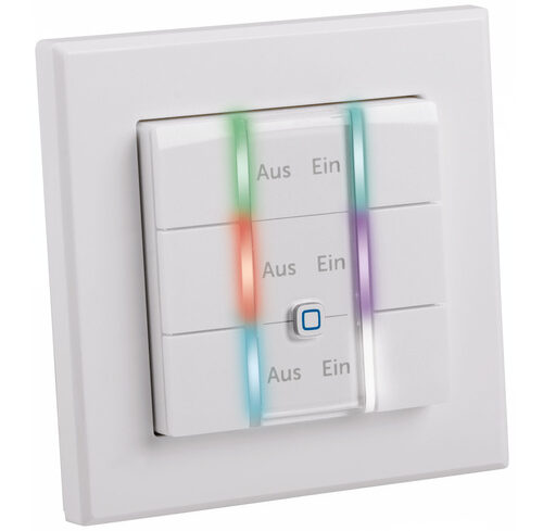 ELV Bausatz Homematic IP Wired 6-fach Wandtaster HmIPW-WRC6, mit LEDs