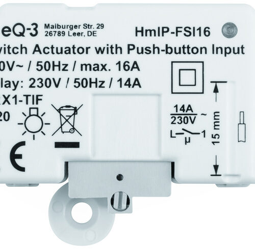 ELV Bausatz Homematic IP Schaltaktor mit Tastereingang (16 A) HmIP-FSI16, Unterputz
