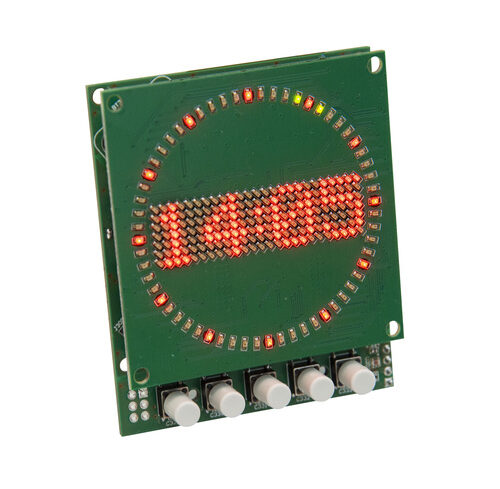 ELV Bausatz Mini-Kreis-LED-Uhr MKLU1