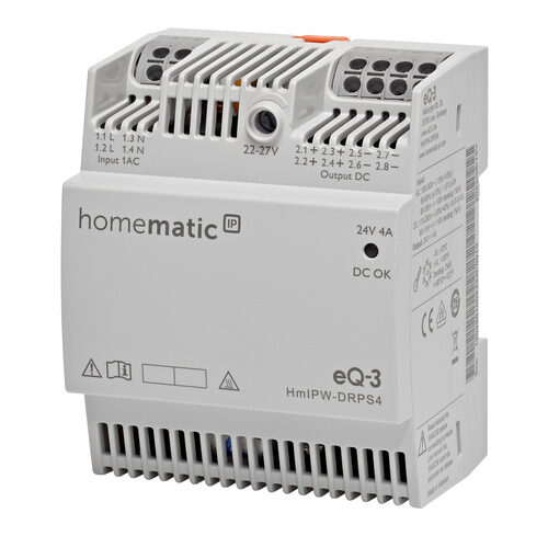 Homematic IP Wired Smart Home Netzteil, 4 A, HmIPW-DRPS4