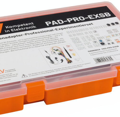 ELV Prototypenadapter-Professional-Experimentierset, PAD-PRO-EXSB, mit Aufbewahrungsbox