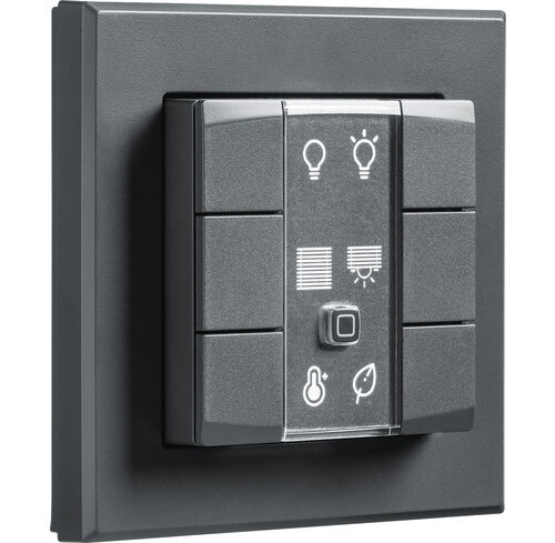 Homematic IP Smart Home Wandtaster – 6-fach, anthrazit, HmIP-WRC6-A