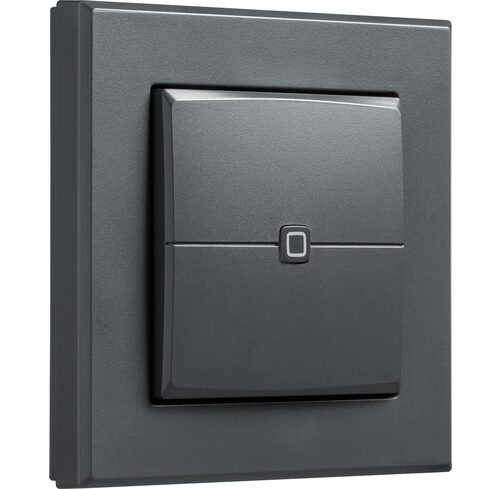 Homematic IP Smart Home Wandtaster – 2-fach, anthrazit, HmIP-WRC2-A
