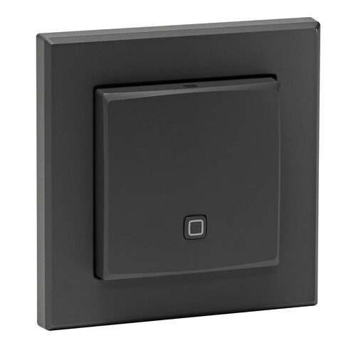 Homematic IP Smart Home Temperatur- und Luftfeuchtigkeitssensor – innen, anthrazit, HmIP-STH-A