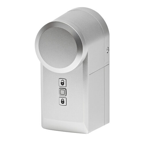 Homematic IP Smart Home Türschlossantrieb, silber, HmIP-DLD-S