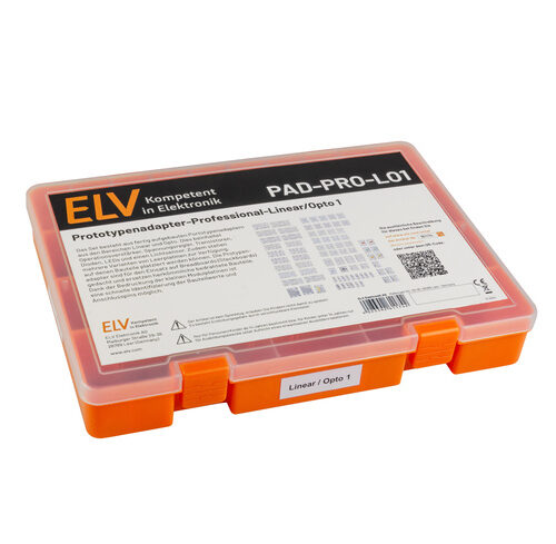 ELV Prototypenadapter – Professional – Linear/Otto 1 , mit Aufbewahrungsbox, PAD-PRO-LO1, 81 Teile