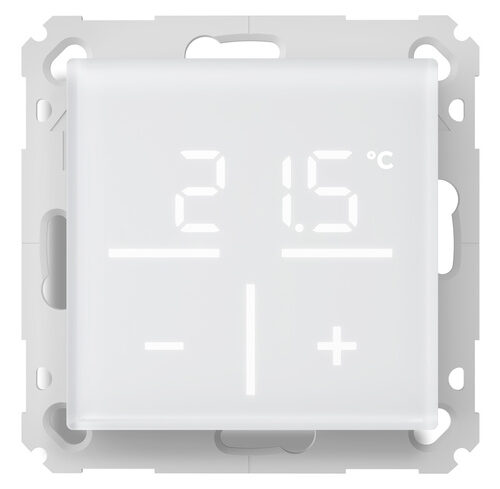 Homematic IP Smart Home Glas-Wandthermostat mit CO2-Sensor, weiß, HmIP-WGTC