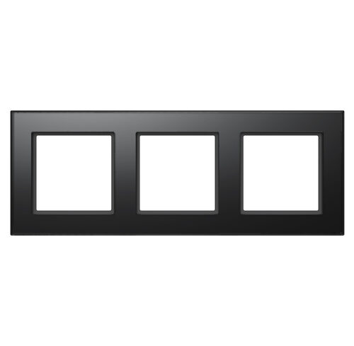Homematic IP Glasrahmen, 3-fach, schwarz, HmIP-GF3-A