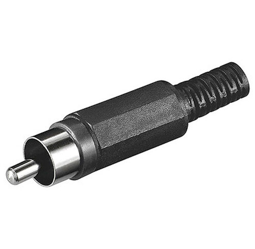 Cinch-Stecker, schwarz