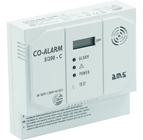 AMS Kohlenmonoxid-Warnmelder S/200-C mit Schaltkontakt
