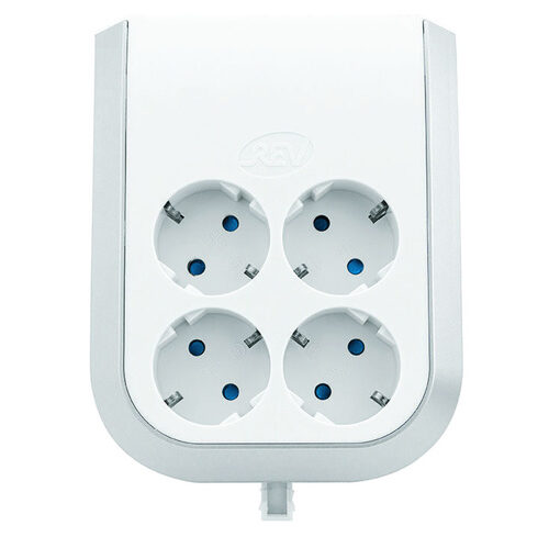 REV 4-fach Steckdosenerweiterung, 3500 W, mit erhöhtem Berührungsschutz