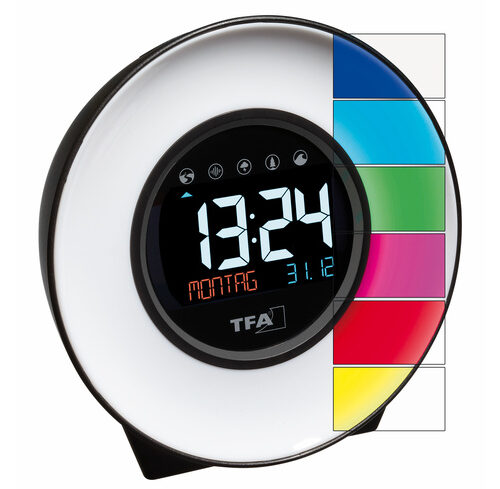 TFA Multifunktions-Licht-Wecker mit Naturgeräuschen und Stimmungslicht