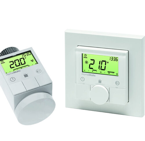 Homematic Starterset Funk-Heizkörperthermostat und Funk-Wandthermostat