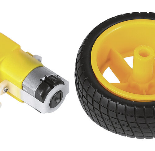 Joy-IT Getriebemotor Com-Motor04 mit Rad, ca. 190 min-1 bei 6 V