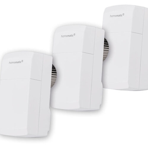 Homematic IP Smart Home 3er-Set Heizkörperthermostat kompakt 2 HmIP-eTRV-C-2 inkl. Demontageschutz