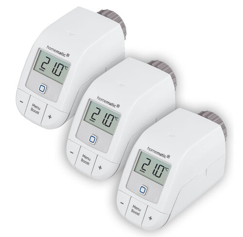Homematic IP Smart Home 3er-Set Heizkörperthermostat – basic, HmIP-eTRV-B-2