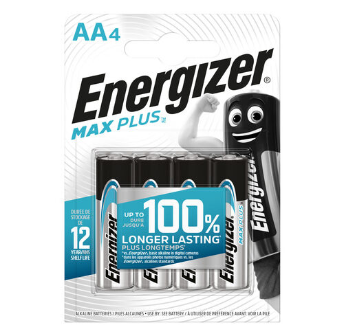 Energizer-Alkaline-Batterien Max Plus Mignon (AA), 4 Stück