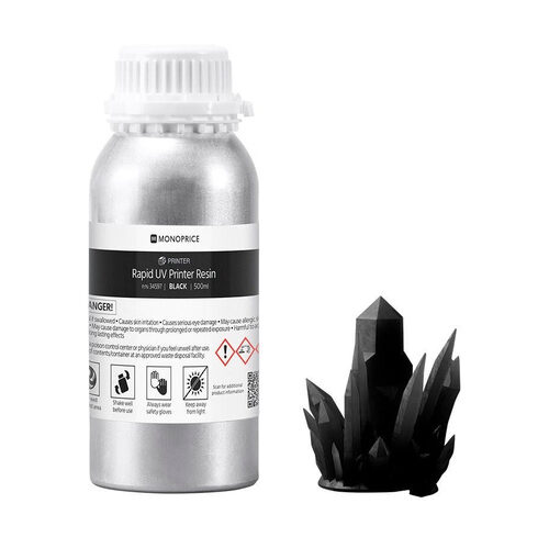 Monoprice-Resin/-Kunstharz, 500 ml, schwarz - für 3D-Drucker MP Mini SLA