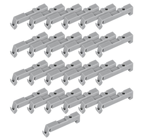 Wago Montageadapter für die Hutschiene (25er Pack), als Endklammer verwendbar, 6,5 mm breit