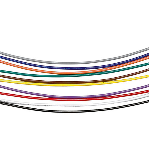 ELV hochwertiges Steckkabel-Set, Stecker auf Stecker, 10 Stück in verschiedenen Farben, 100 mm