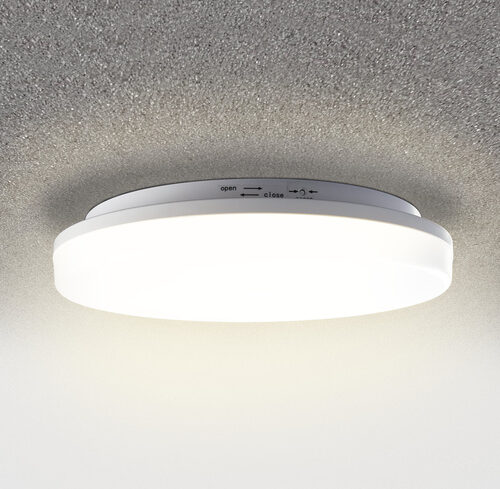 HEITRONIC 24-W-LED-Wand-/Deckenleuchte Pronto mit Bajonett-Anschluss, rund, warmweiß, IP54