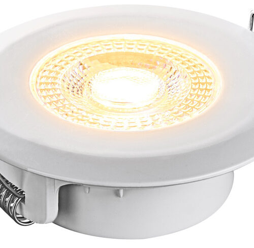 HEITRONIC 5-W-LED-Einbaustrahler DL7202, rund, weiß, dimmbar per Lichtschalter, IP44
