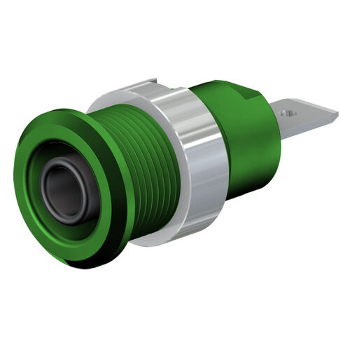 Sicherheits-Bananenkupplung, grün, 4 mm