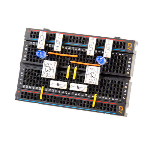 ELV Steckplatine/Breadboard mit 400 Kontakten, schwarze ELV-Version
