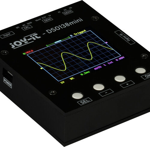 Joy-IT Digital-Oszilloskop DSO138mini, 200 kHz, 1-Kanal, 1MSa/s, 1 kpts, 12 Bit