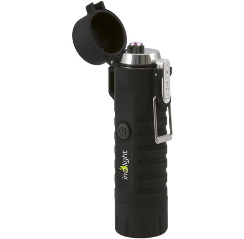 inolight Lichtbogen-Feuerzeug CL8, mit integrierter LED-Taschenlampe, wasserdicht