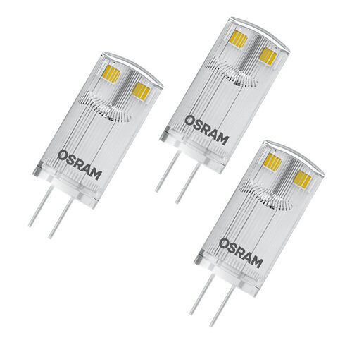 OSRAM 3er-Set 0,9-W-LED-Lampe T12, G4, 100 lm, warmweiß, 12 V