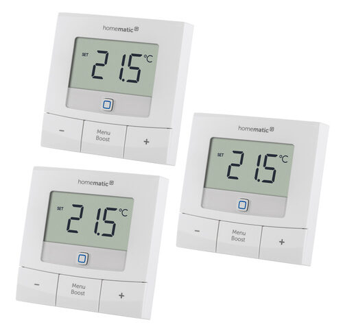 Homematic IP Smart Home 3er-Set Wandthermostat basic HmIP-WTH-B-2