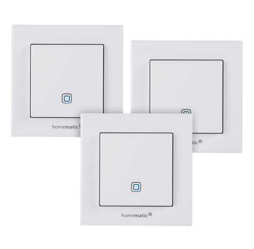 Homematic IP Smart Home 3er-Set Temperatur- und Luftfeuchtigkeitssensor HmIP-STH, innen