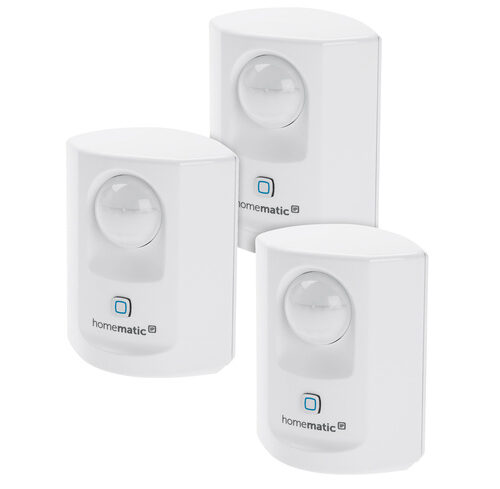 Homematic IP Smart Home 3er-Set Bewegungsmelder mit Dämmerungssensor - innen