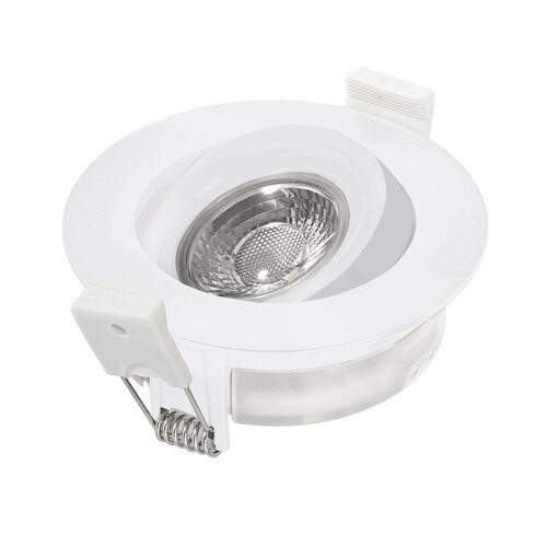 HEITRONIC 7-W-LED-Einbaustrahler DL6809, dimmbar, schwenk- und drehbar, IP44, weiß