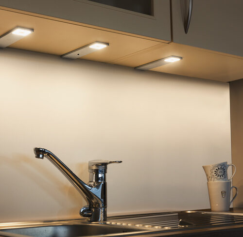 HEITRONIC 3er-Set LED-Unterbauleuchte Imola, warmweiß, erweiterbar auf bis zu 6 Spots