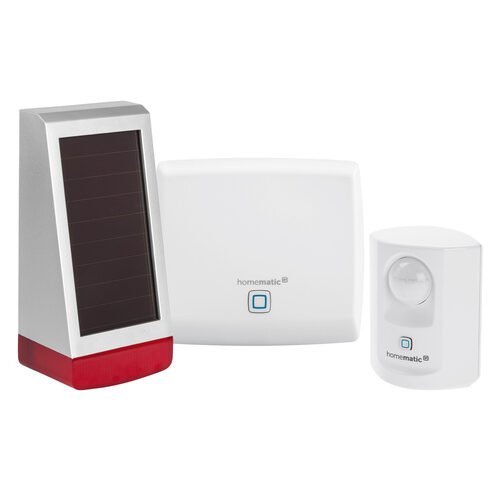 Homematic IP Set Alarm mit Access Point, Bewegungsmelder und Alarmsirene – außen