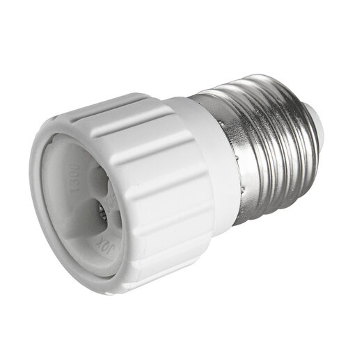 HEITRONIC Lampensockeladapter Keramik, E27 auf GU10, max. 60W
