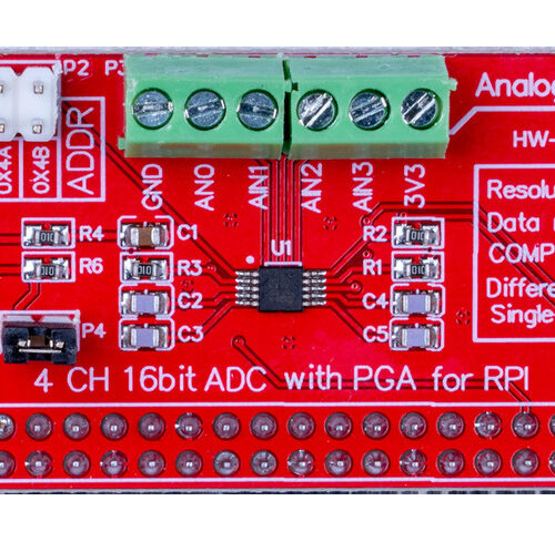 Joy-IT 4-Kanal-Analog-Digital-Konverter RB-ADC01 für Raspberry Pi