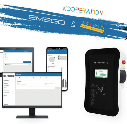 Becharged Backend Lizenz für Wallboxen mit OCPP Interface inkl. Em2Go RFID-Karte (Online)